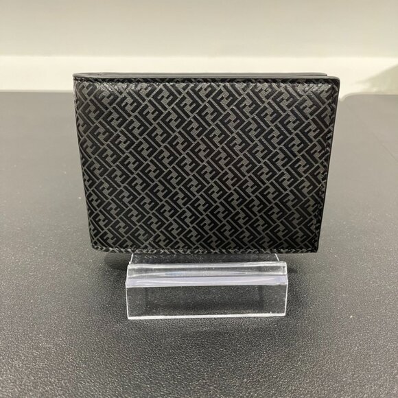Fendi Black Micro FF Embossed Bi-Fold Wallet (JB1332) - Picture 1 of 5